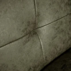 Industriële fauteuil Hailey groen ecoleder - Leder - Groen