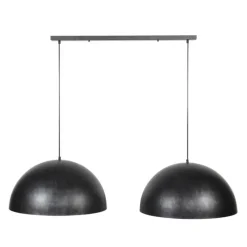 Industriële hanglamp Dacia 2-lichts antraciet rond 60x142x150 cm Metaal