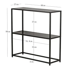 Industriële zwarte metalen consolestijl