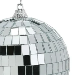 Inge Christmas Decor Disco kerstbal - zilver - D9 cm - discobal