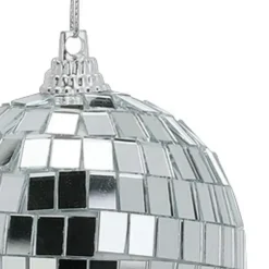 Inge Christmas Decor Disco kerstbal - zilver - D7 cm - glas/foam