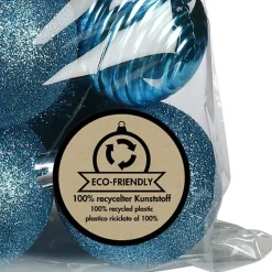 Inge Christmas kerstballen - 30x - kunststof - turquoise