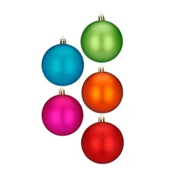 Inge Christmas Kerstballen - kunststof - 26x - gekleurd - 4 cm