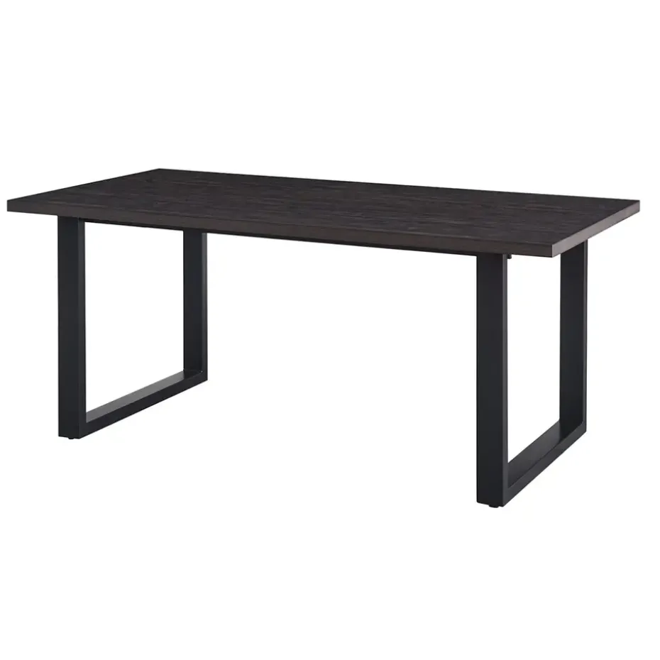 Interiax Eettafel 'Oliver' 200 cm Decor Donkerbruin
