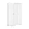 Interiax Kledingkast 'Amelie' - Wit - 3 Deurs - 180x120x54 cm