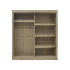 Interiax Kledingkast 'Mila' - Sonoma Eik - Schuifdeurkast - 197x182x52 cm