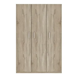 Interiax Kledingkast 'Mila' - Sonoma Eik - 3 Deurs - 180x120x42 cm