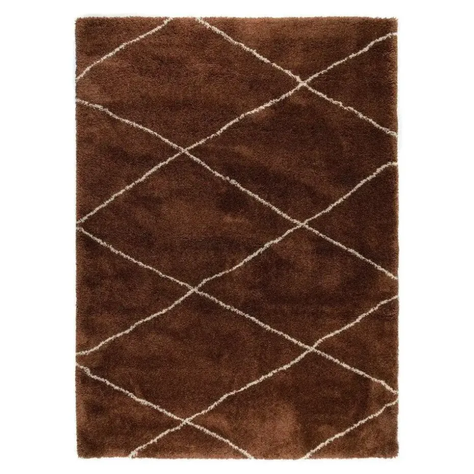 Interieur05 berber vloerkleed Nea roest/creme - 190 x 135 cm