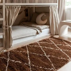 Interieur05 berber vloerkleed Nea roest/creme - 190 x 135 cm