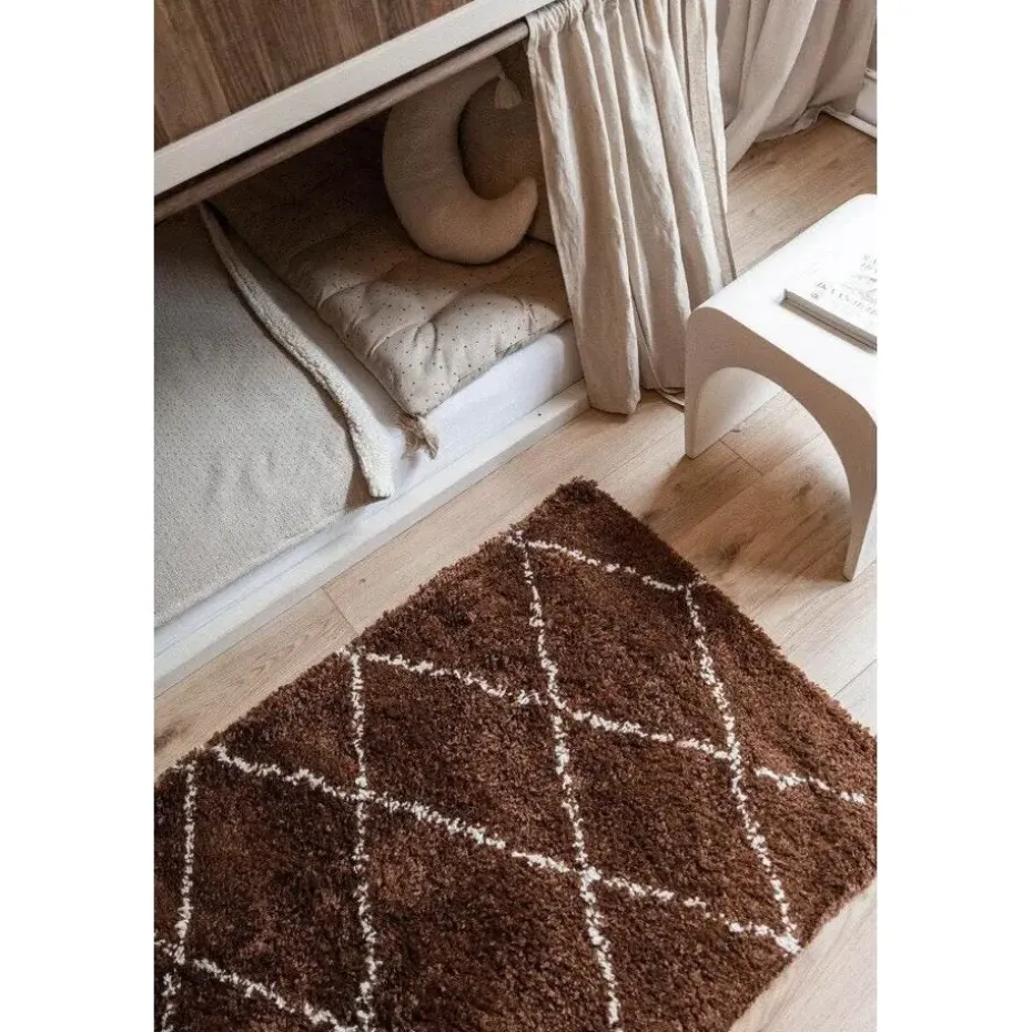 Interieur05 berber vloerkleed Nea roest/creme - 190 x 135 cm