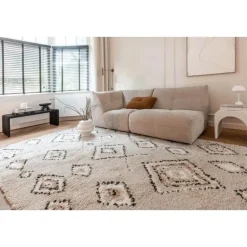 Interieur05 Berber Vloerkleed Ikat grijs/beige - 230 x 160 cm