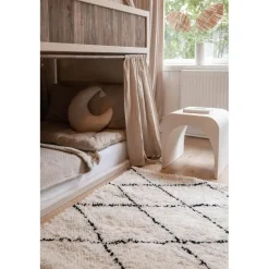 Interieur05 berber vloerkleed Nea wit/zwart - 330 x 240 cm