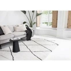 Interieur05 berber vloerkleed Nea wit/zwart - 330 x 240 cm