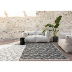 Interieur05 Buitenkleed Deco zwart/wit - 230 x 160 cm