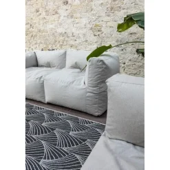 Interieur05 Buitenkleed Deco zwart/wit - 230 x 160 cm