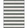 Interieur05 Buitenkleed Stripes Grijs/Wit dubbelzijdig - 230 x 160 cm