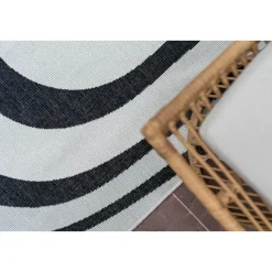 Interieur05 Buitenkleed Swirl Zwart - 290 x 200 cm