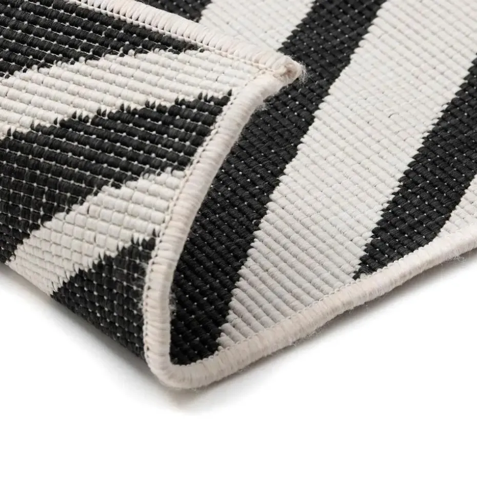 Interieur05 Buitenkleed Swirl Zwart - 290 x 200 cm