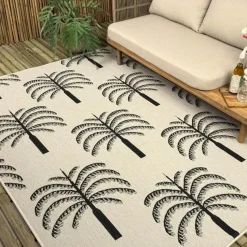 Interieur05 buitenkleed zwart/wit Oase - 290 x 200 cm