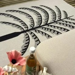 Interieur05 buitenkleed zwart/wit Breeze - 340 x 240 cm