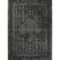 Interieur05 buitenkleed zwart/wit Nova - 290 x 200 cm