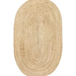 Interieur05 EVA Interior ovaal vloerkleed jute naturel - 120 x 180 cm