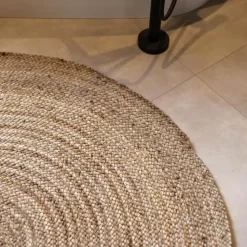 Interieur05 EVA Interior rond vloerkleed Jute naturel - 150 x 150 cm