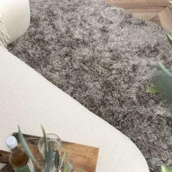 Interieur05 Hoogpolig vloerkleed Nika Antraciet - 160 x 230 cm