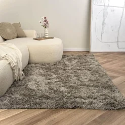 Interieur05 Hoogpolig vloerkleed Nika Antraciet - 160 x 230 cm