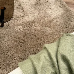 Interieur05 hoogpolig vloerkleed Furr bruin - 80 x 140 cm