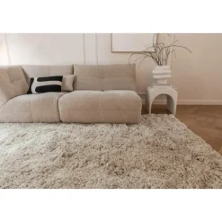 Interieur05 Hoogpolig Vloerkleed Polyester Pilo Beige - 150 x 80 cm