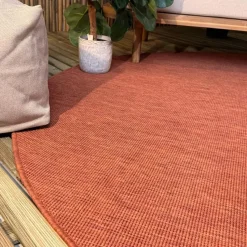 Interieur05 rond buitenkleed roest Tone - 200 x 200 cm