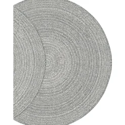 Interieur05 rond buitenkleed grijs Solid - 200 x 200 cm
