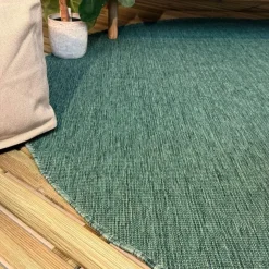 Interieur05 rond buitenkleed groen Tone - 240 x 240 cm