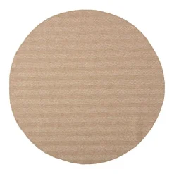 Interieur05 rond buitenkleed jute naturel zigzag - 200 x 200 cm