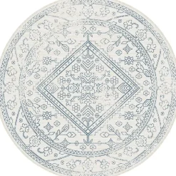 Interieur05 rond buitenkleed blauw Nova - 240 x 240 cm