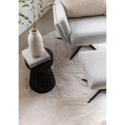 Interieur05 Rond Hoogpolig Vloerkleed Lux Creme - 200 x 200 cm