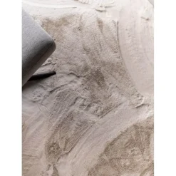 Interieur05 Rond Hoogpolig Vloerkleed Lux Creme - 200 x 200 cm