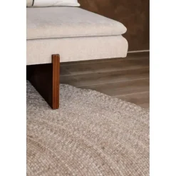 Interieur05 rond vloerkleed Gapo beige - 150 x 150 cm