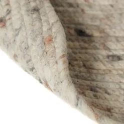 Interieur05 rond vloerkleed Gapo beige/wit - 220 x 220 cm