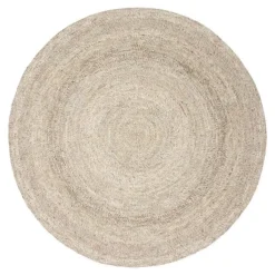 Interieur05 rond vloerkleed Gapo grijs/bruin - 220 x 220 cm