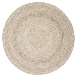 Interieur05 rond vloerkleed Gapo grijs/bruin - 250 x 250 cm