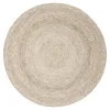 Interieur05 rond vloerkleed Gapo grijs/bruin - 150 x 150 cm