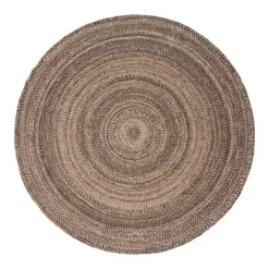 Interieur05 rond vloerkleed Gapo donkerbruin - 150 x 150 cm