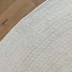 Interieur05 rond vloerkleed Gapo wit - 220 x 220 cm