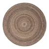 Interieur05 rond vloerkleed Gapo donkerbruin - 220 x 220 cm