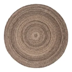 Interieur05 rond vloerkleed Gapo donkerbruin - 220 x 220 cm