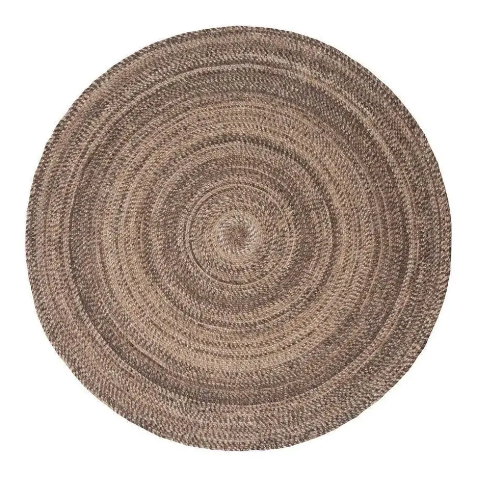 Interieur05 rond vloerkleed Gapo donkerbruin - 220 x 220 cm