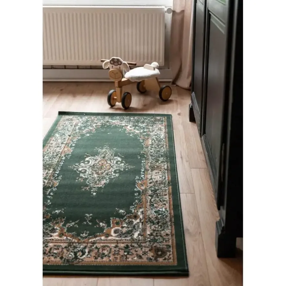 Interieur05 Vintage Vloerkleed Keshan groen - 150 x 80 cm