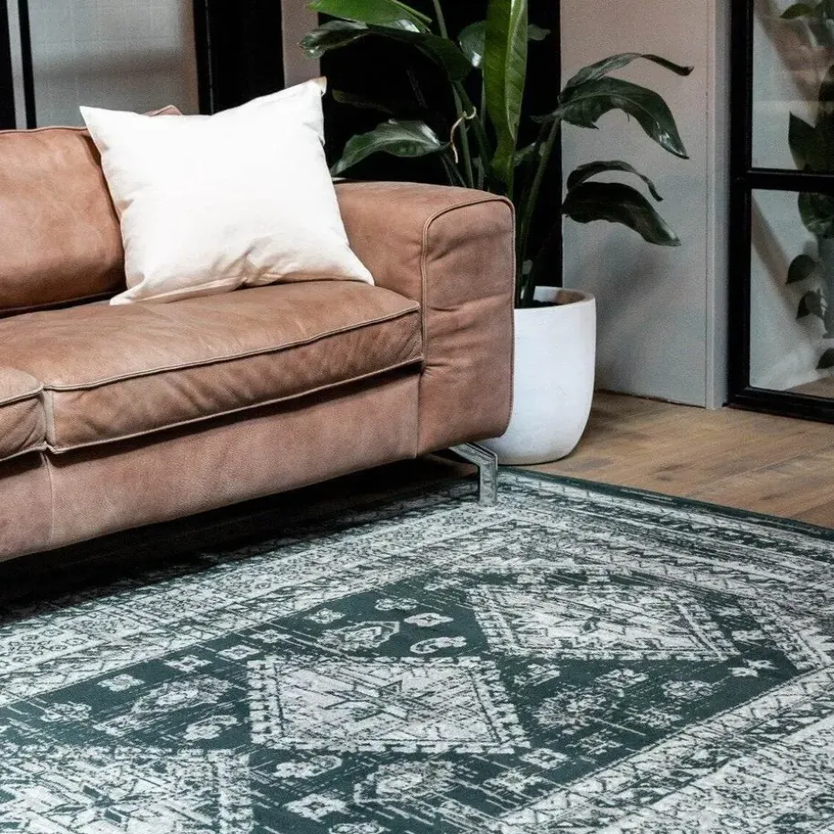 Interieur05 Vintage Vloerkleed Aila Groen - 280 x 190 cm
